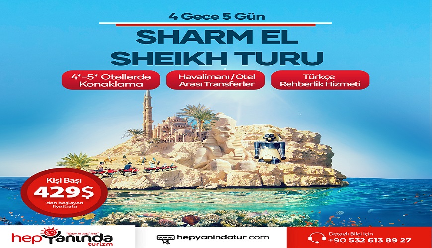 ANKARA - İSTANBUL HAREKETLI AIRCAIRO ILE SHARM EL SHEIKH TURU